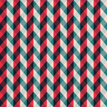Red tissue seamless pattern with blue stripes Stock Illustration