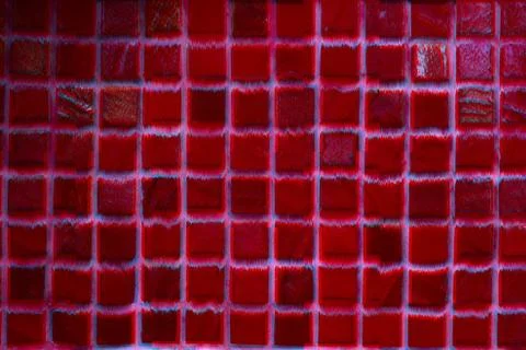 Red title abstract digital design backdrop glitch error Stockfoto's