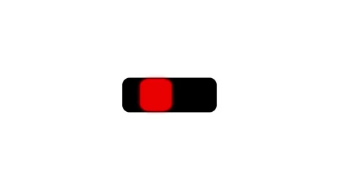 Red Toggle Switch On Off Animation Stock Footage 343550617