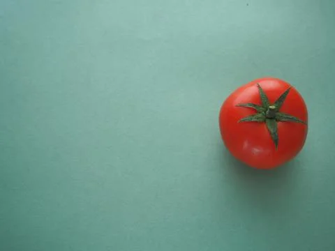 Red tomato close-up. Stock Photos