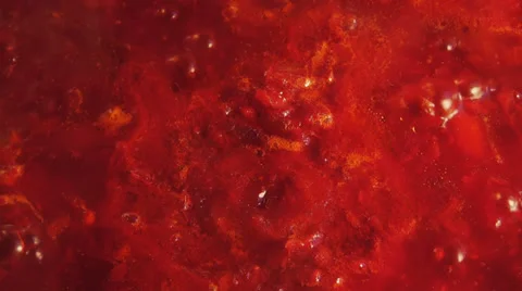 Red tomato sauce stew Stock Footage 35571921