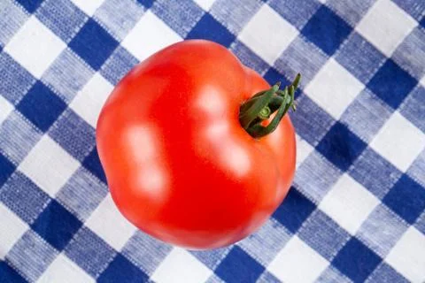 Red tomato on table Stock Photos