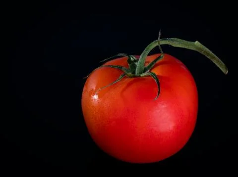 Red tomato on the table Stock Photos