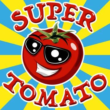 Red tomato. Vector Stock Illustration