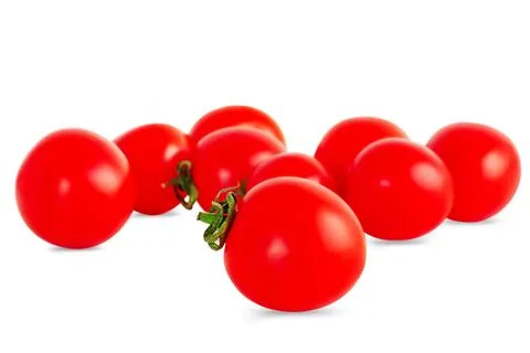 Red tomatoes isolate on white. Vegetable Stock Photos