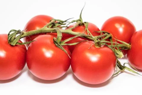 Red tomatoes isolated with white background Stock Photos