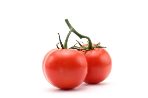 Red tomatoes on white background Stock Photos