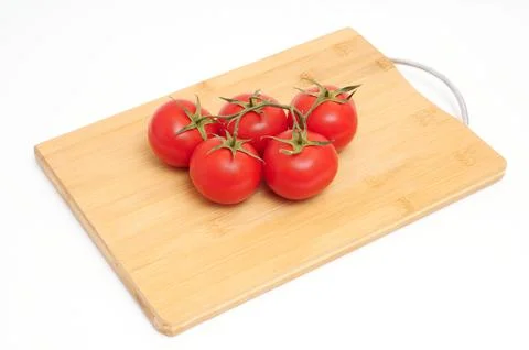 Red tomatoes on white background Stock Photos