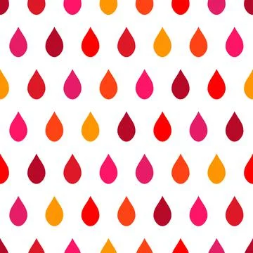 Red Tone Rain White Background Stock Illustration