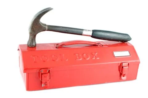 Red tool box Stock Photos