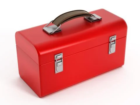 Red toolbox Stock Illustration