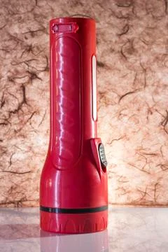 Red torch on a  background Stock Photos