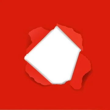 Red torn Stock Illustration