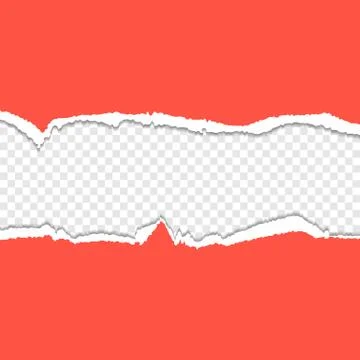 This is a red torn paper background. Stock Illustration