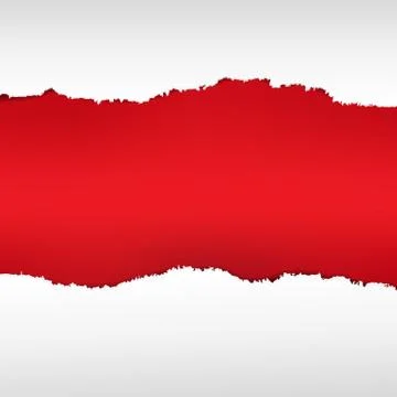 Red torn poster Stock Illustration