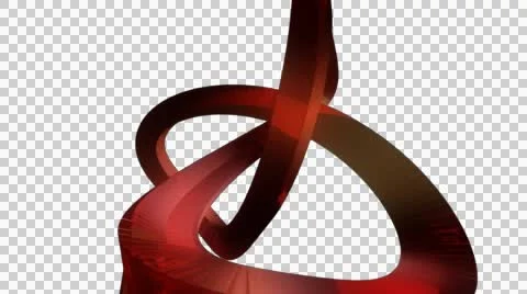 Red torus orbit with alpha Stock Footage 55361803