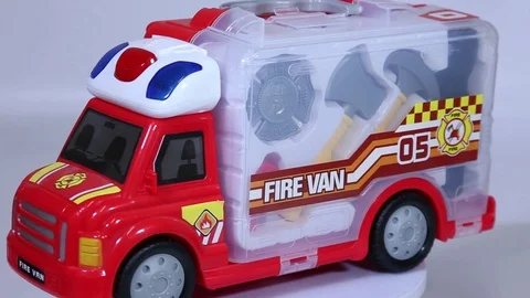 blue fire truck toy