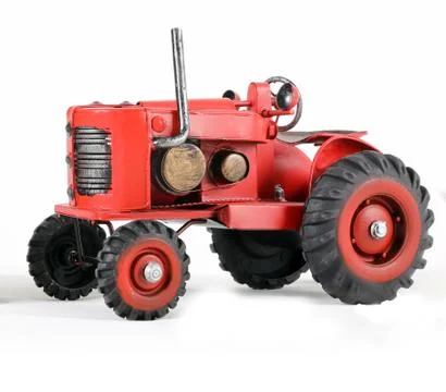 Red Toy Tractor Stock Photos