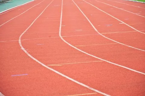 Red track 스톡 사진