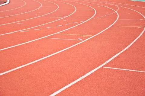 Red track 스톡 사진