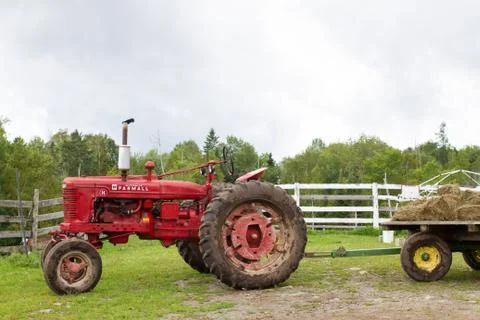 Red Tractor Stock Photos