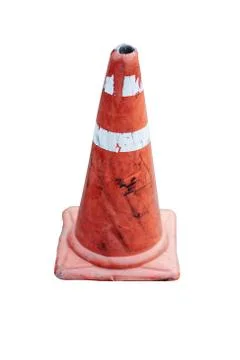 Red traffic cone Stock Photos