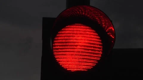 Red traffic light.  00249 Stock Footage 48984159