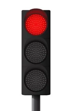 Red traffic light Stock Illustration
