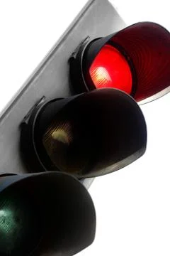 Red traffic light Stock Photos