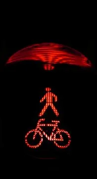 Red traffic light Stock Photos