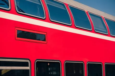 Red train carriage Stock Photos