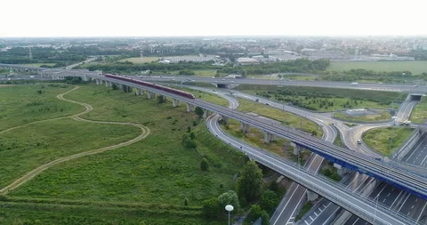 Red train Stock Footage 90175200