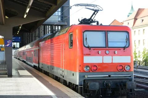 Red train Stock Photos