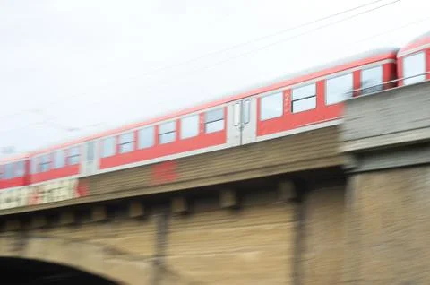 Red train Stock Photos