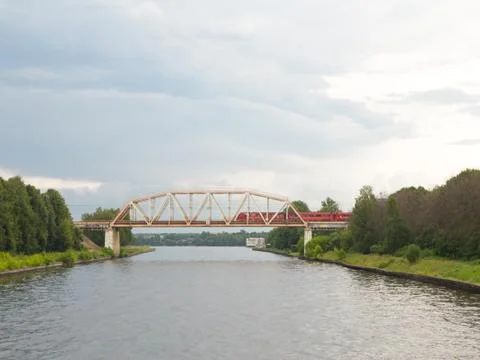 Red train Stock Photos