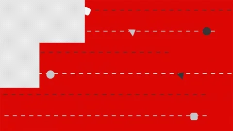 Red transitions on a transparent background Stock Footage 195428721