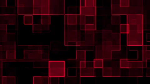 Red translucent squares on black Video stock 296711405