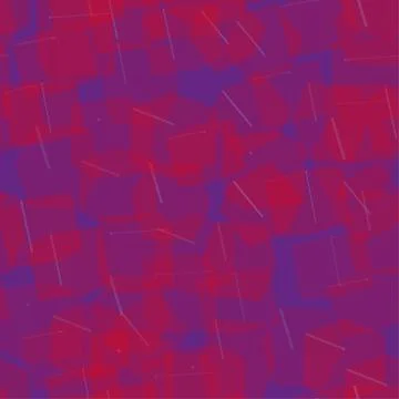 Red Transparent Cubes Seamless Pattern, 3D Illustration Stock Illustration