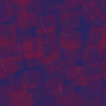 Red Transparent Cubes Seamless Pattern, 3D Illustration Illustrazione stock