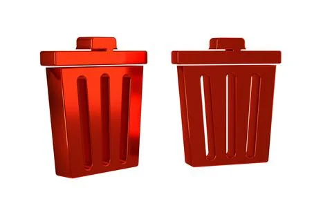 Trash Can stock vector. Illustration of household, color - 19315377