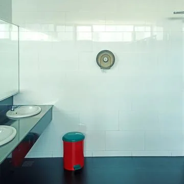 The red trash Stock Photos