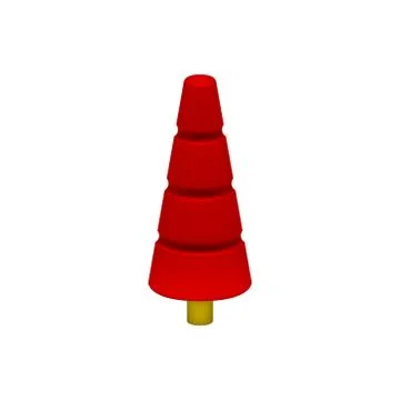 Red tree in plastic design Stock Illustration