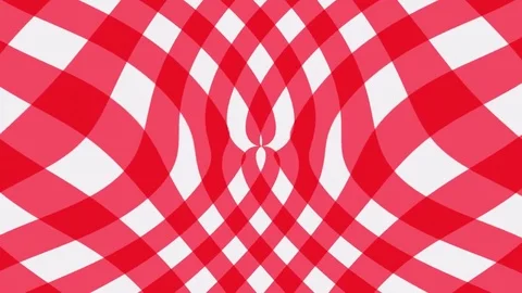 Red Trellis Gingham pattern ripples Video stock 71166672