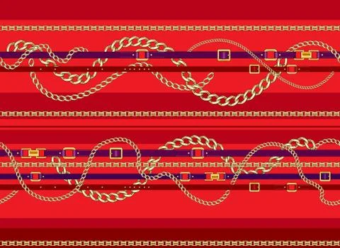 Red trendy pattern Stock Illustration