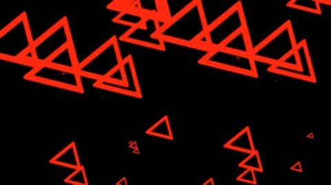 Red Triange Waves VJ Loop (5) Stock Footage 33743164