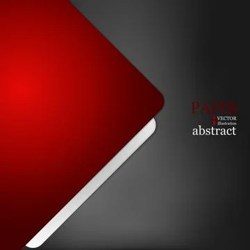 Red triangle and geometric vector background with spaces for design Stock-Illustration