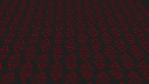 Red triangle and line motion in dark without glow Stock Footage 254482335