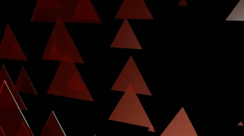 Red triangle animation Stock Footage 52001131