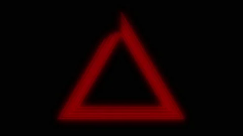 Red Triangle Stock Footage 139849047