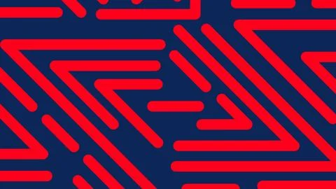 Red triangle maze background Stock Illustration